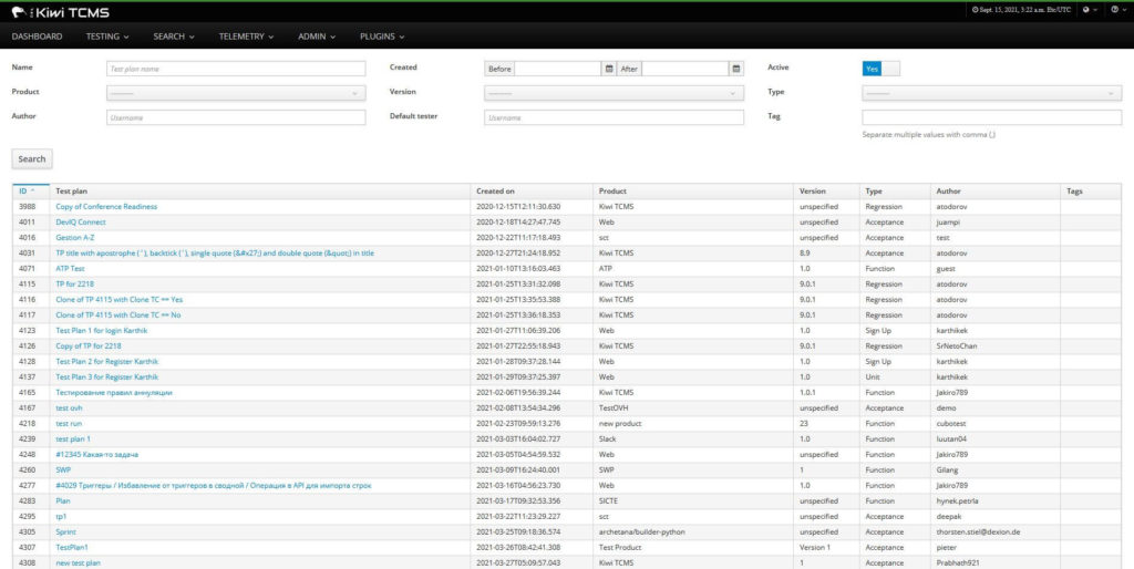 Kiwi TCMS Test Execution